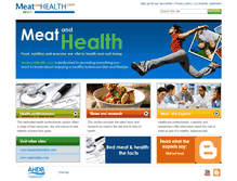 Tablet Screenshot of meatandhealth.redmeatinfo.com